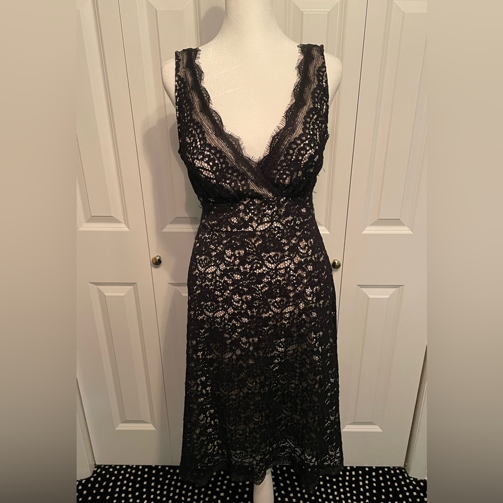 White House Black Market black lace dress